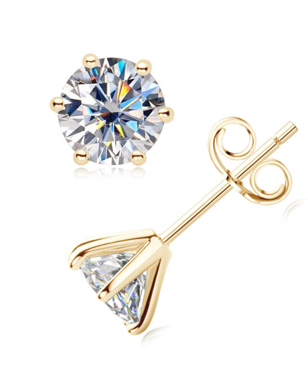 Verona Studs - Brinco de Zircônia  Banho de Ouro ou Prata | Serenyah