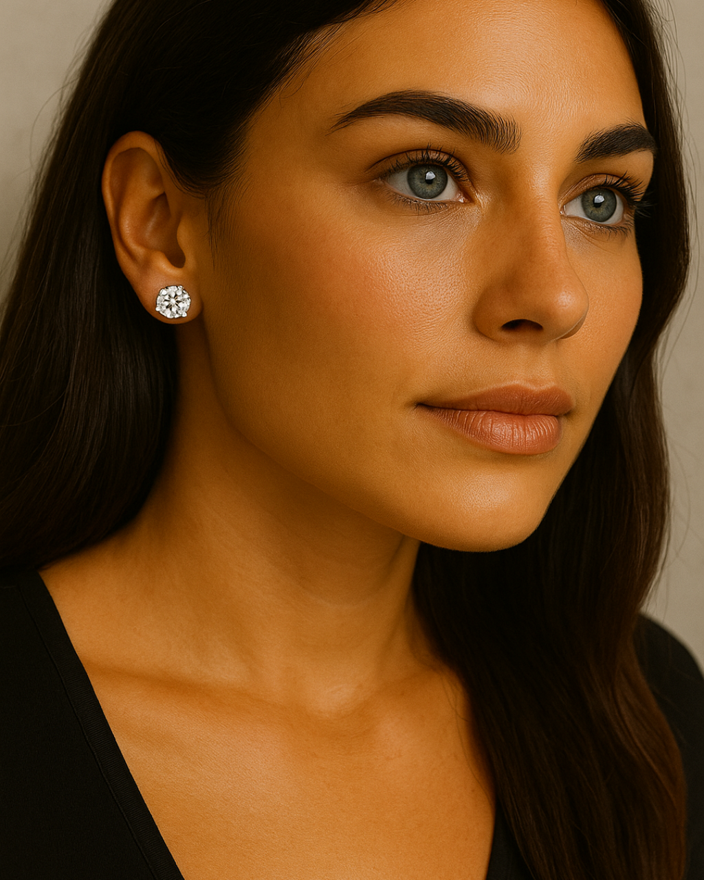 Verona Studs - Brinco de Zircônia  Banho de Ouro ou Prata | Serenyah
