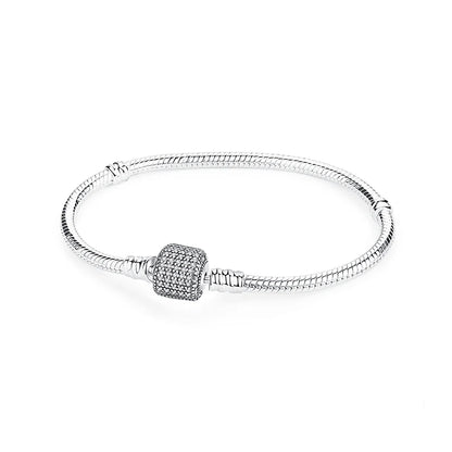 Pulseira Love Heart em Prata 925 com Charms