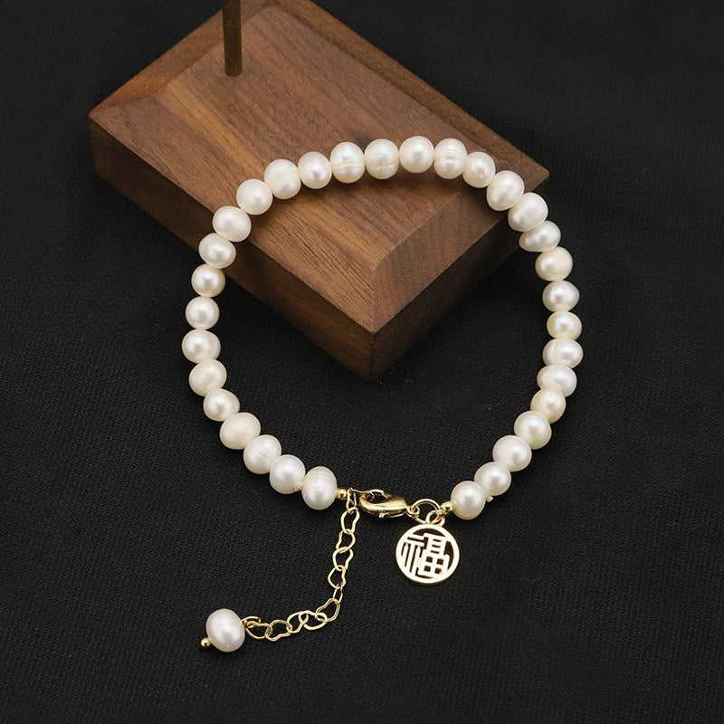 Liria Pearl Bracelets with Natural Pearls and Serenyah Pendant