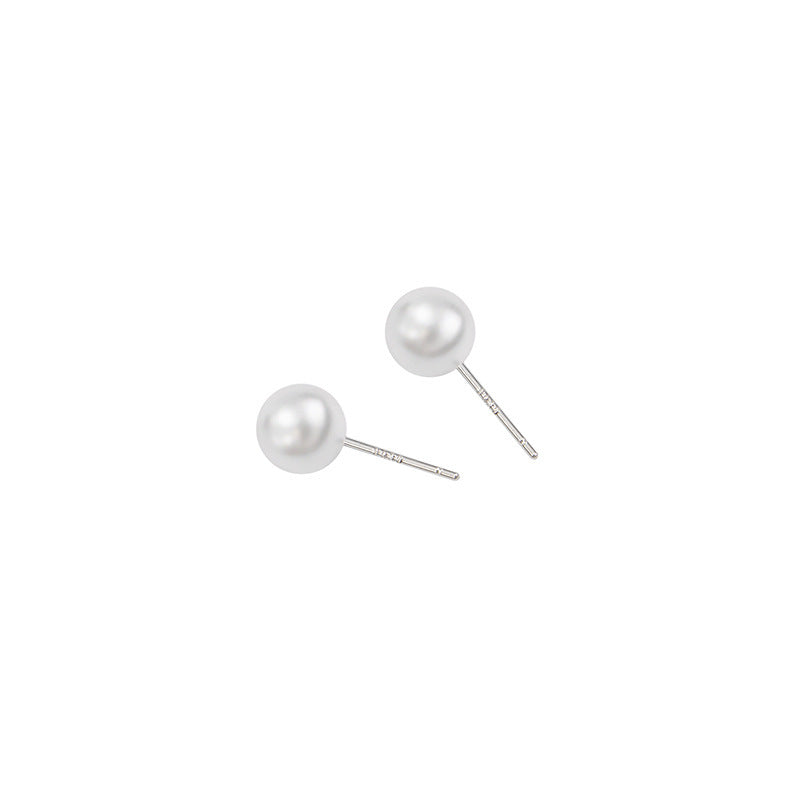 Luna Pearl Pearl Earrings | Stud Earrings 925 Silver Serenyah