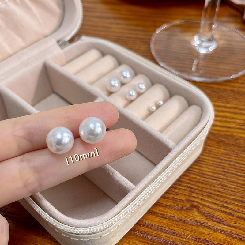 Luna Pearl Pearl Earrings | Stud Earrings 925 Silver Serenyah