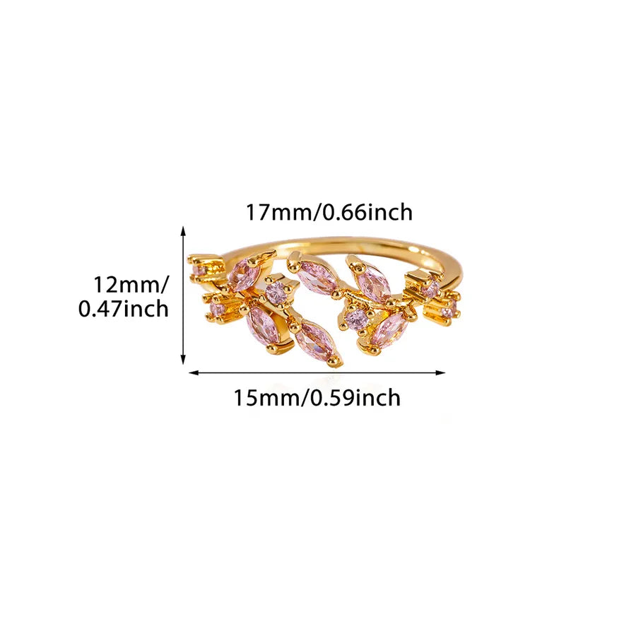 Leaf Cluster - Rose Gold