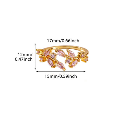 Leaf Cluster - Rose Gold