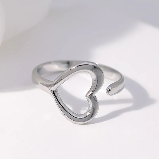 Classic Geometric Ring - Style JR063 - Steel Color